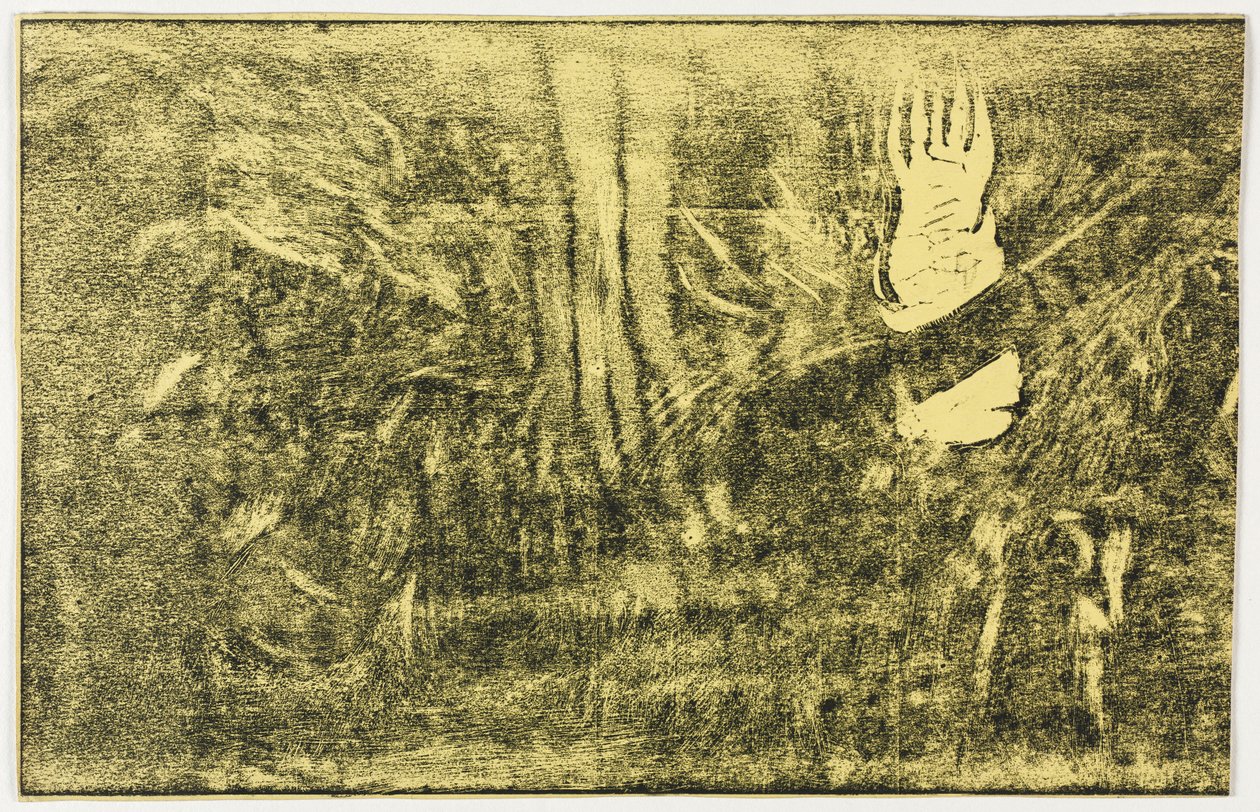 Noa Noa: Az ördög beszél (Mahna No Varua Ino) (rekto) alkotó: Paul Gauguin