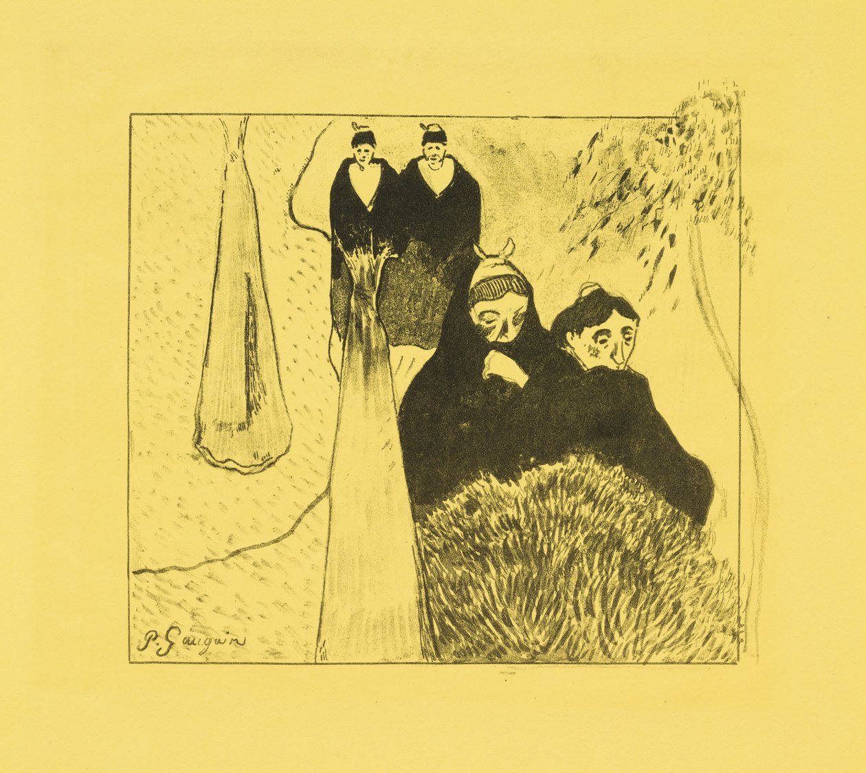 Alte Frauen von Arles alkotó: Paul Gauguin