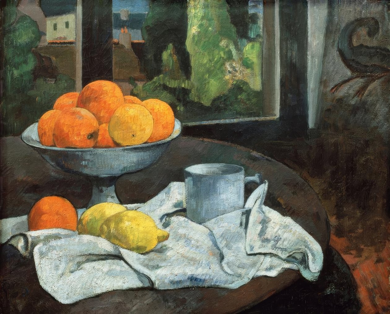 Narancs és citrom, kilátással a Pont–Avenre alkotó: Paul Gauguin