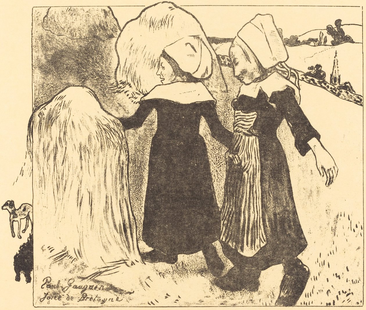 Bretagne örömei Joies de Bretagne, 1889. alkotó: Paul Gauguin