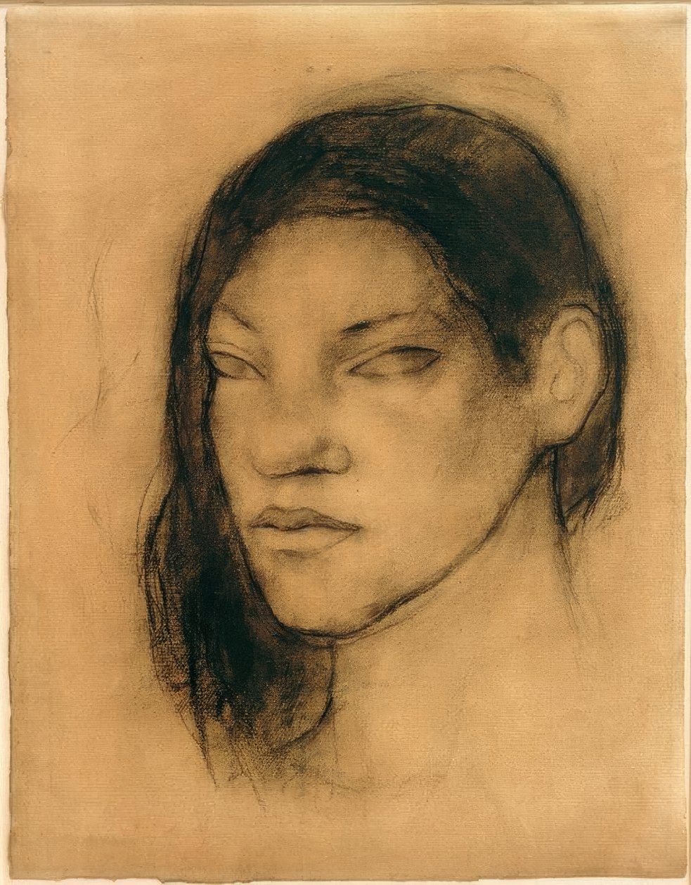 Egy tahiti nő portréja alkotó: Paul Gauguin