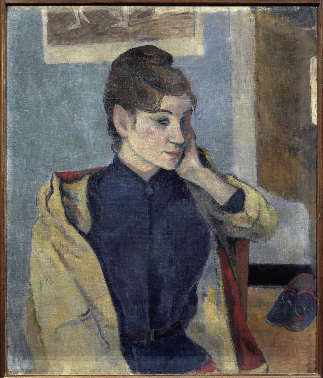 Madeleine Bernard (1871-1895) portréja - Paul Gauguin (1848-1903) festménye, olaj, vászon, 72x58 cm alkotó: Paul Gauguin