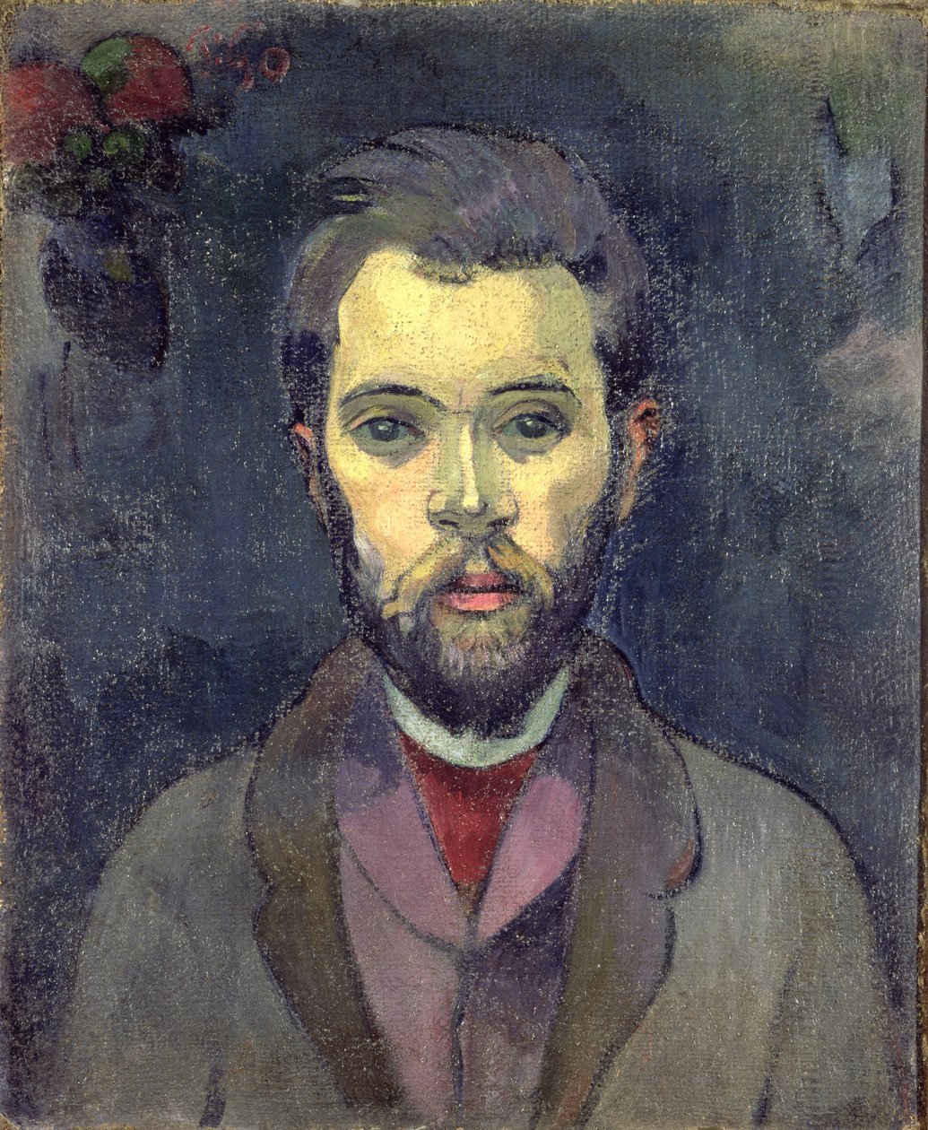 William Molard (1862-1936), svéd zeneszerző portréja, 1893-94 körül alkotó: Paul Gauguin