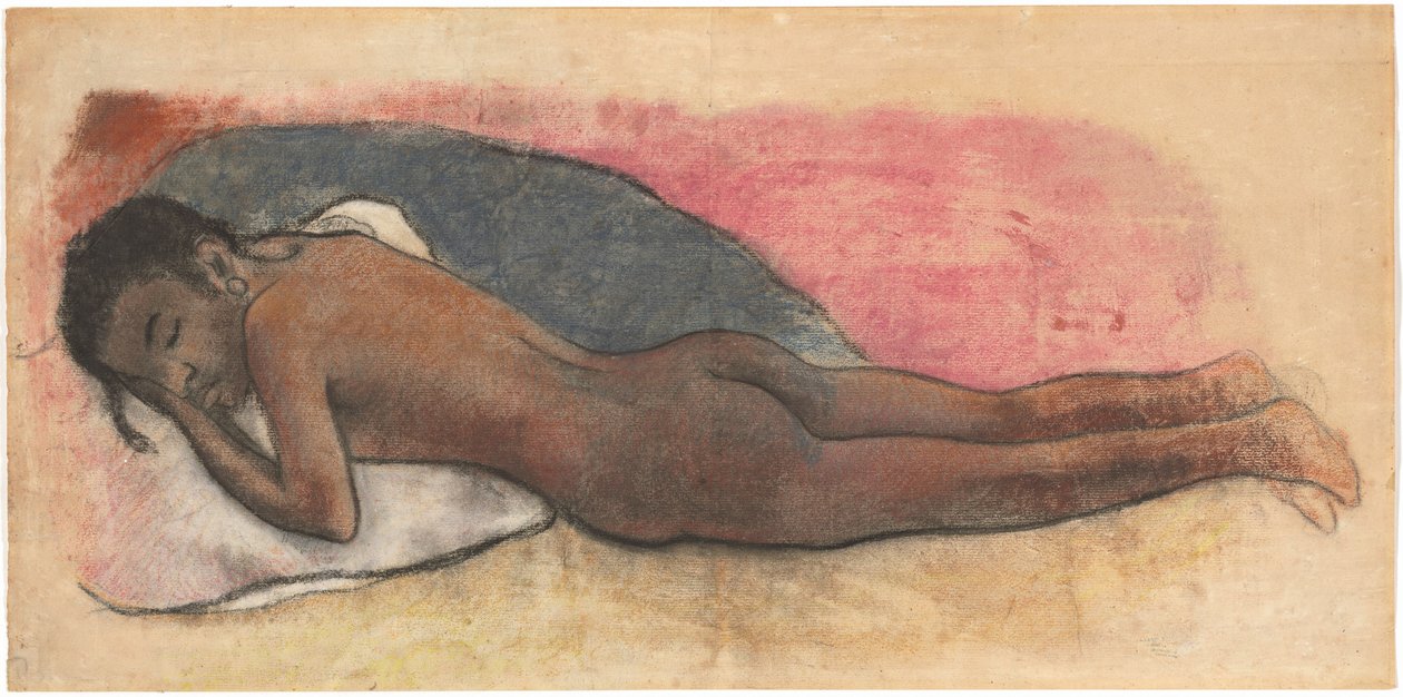 Liegender Akt [recto] alkotó: Paul Gauguin