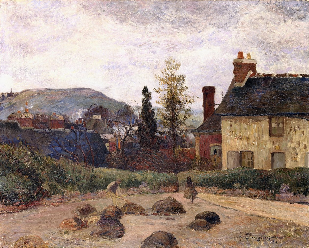 Visszatérés az aratásból, 1884 alkotó: Paul Gauguin