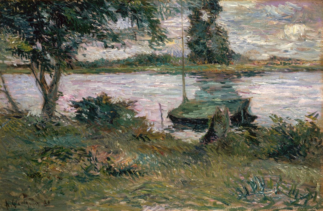 Folyópart alkotó: Paul Gauguin