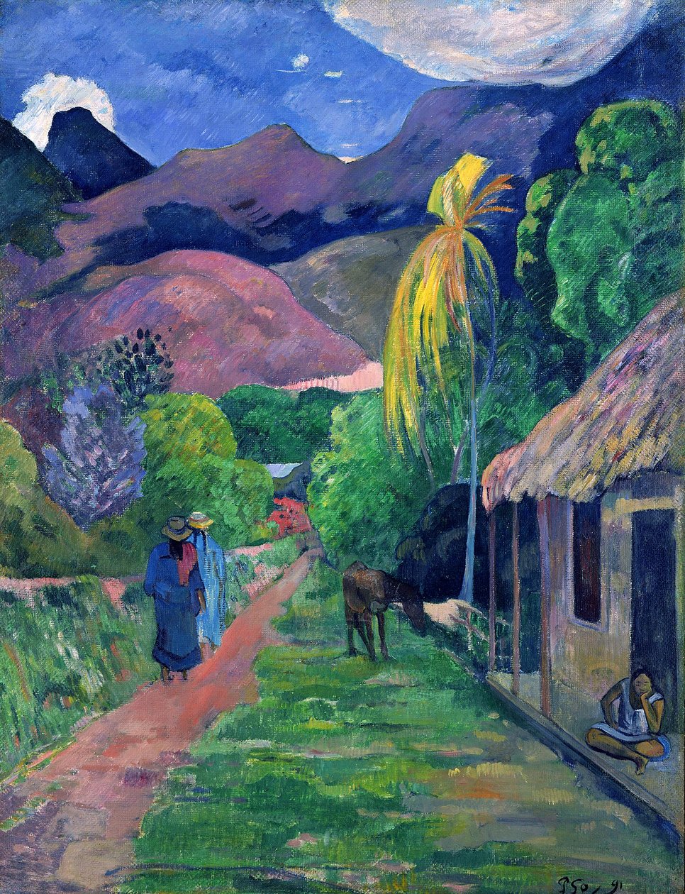 Tahiti utca alkotó: Paul Gauguin