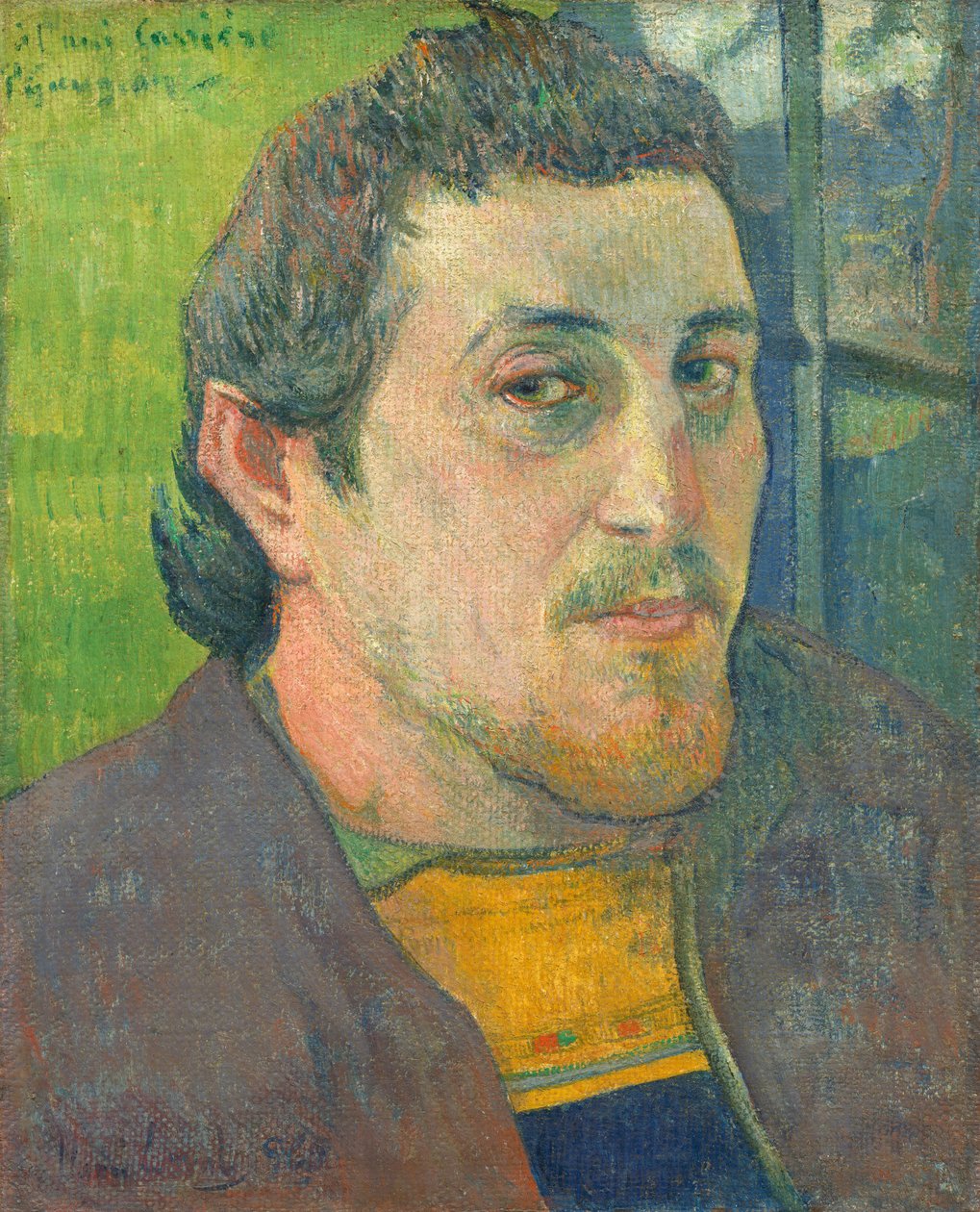 Carrière-nek dedikált önarckép, 1888 vagy 1889. alkotó: Paul Gauguin