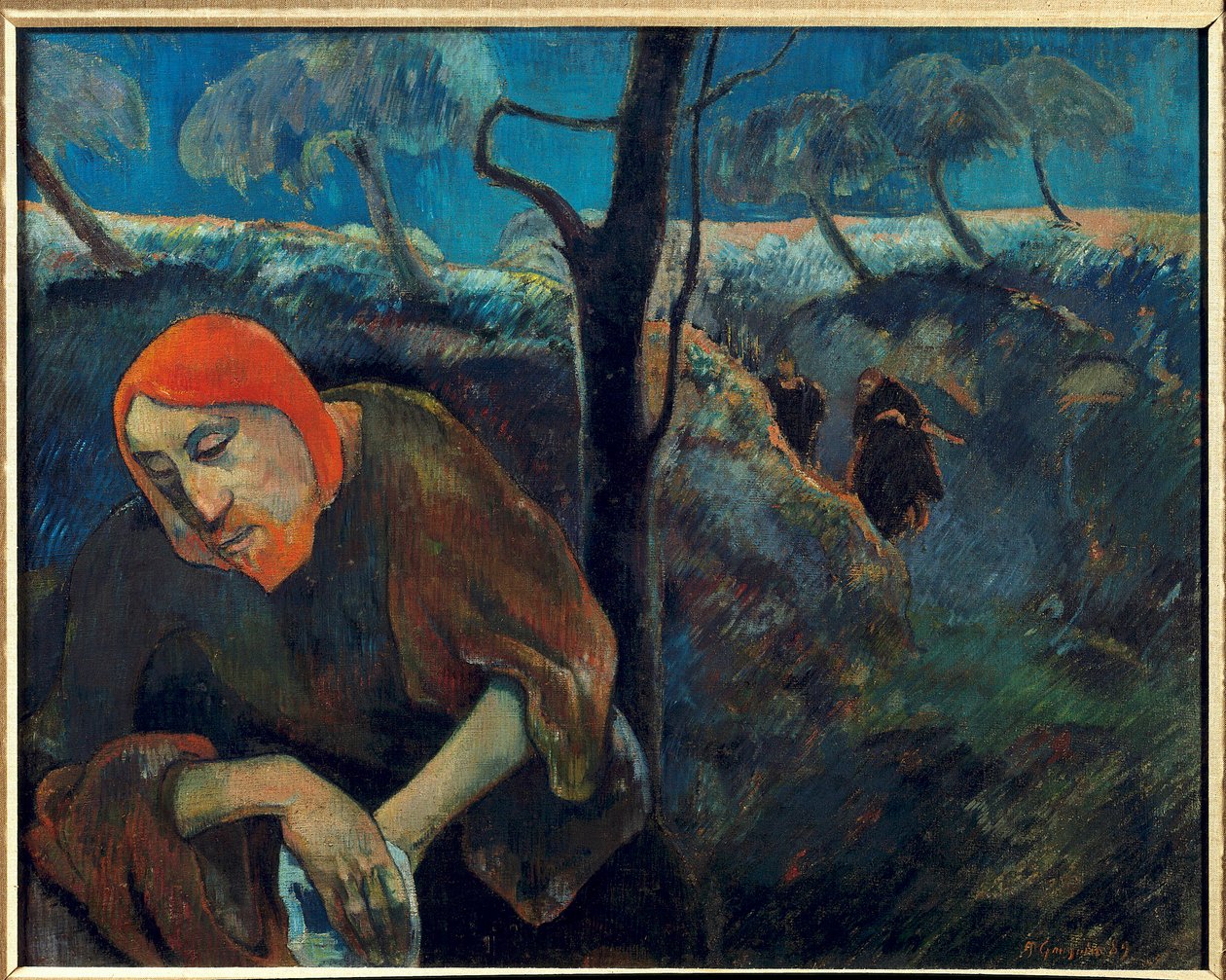 Önarckép vagy „Krisztus az olajfák kertjében” Paul Gauguin (1848-1903) festménye, 1889 Palm Beach. Norton Művészeti Múzeum alkotó: Paul Gauguin