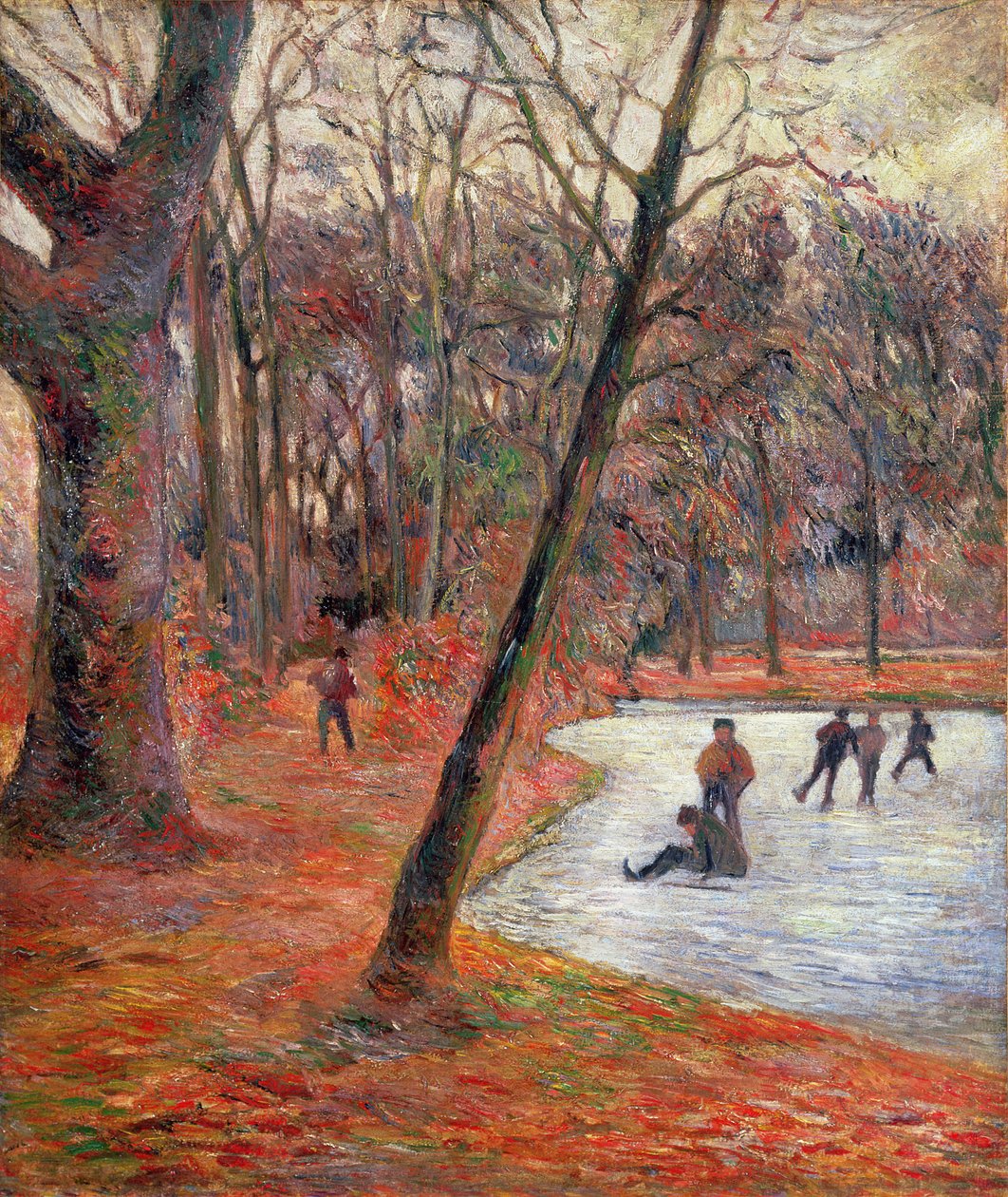 Korcsolyázók a Frederiksberg Parkban alkotó: Paul Gauguin