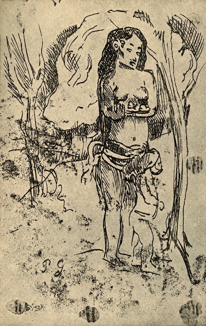 Vázlat, 1936 alkotó: Paul Gauguin