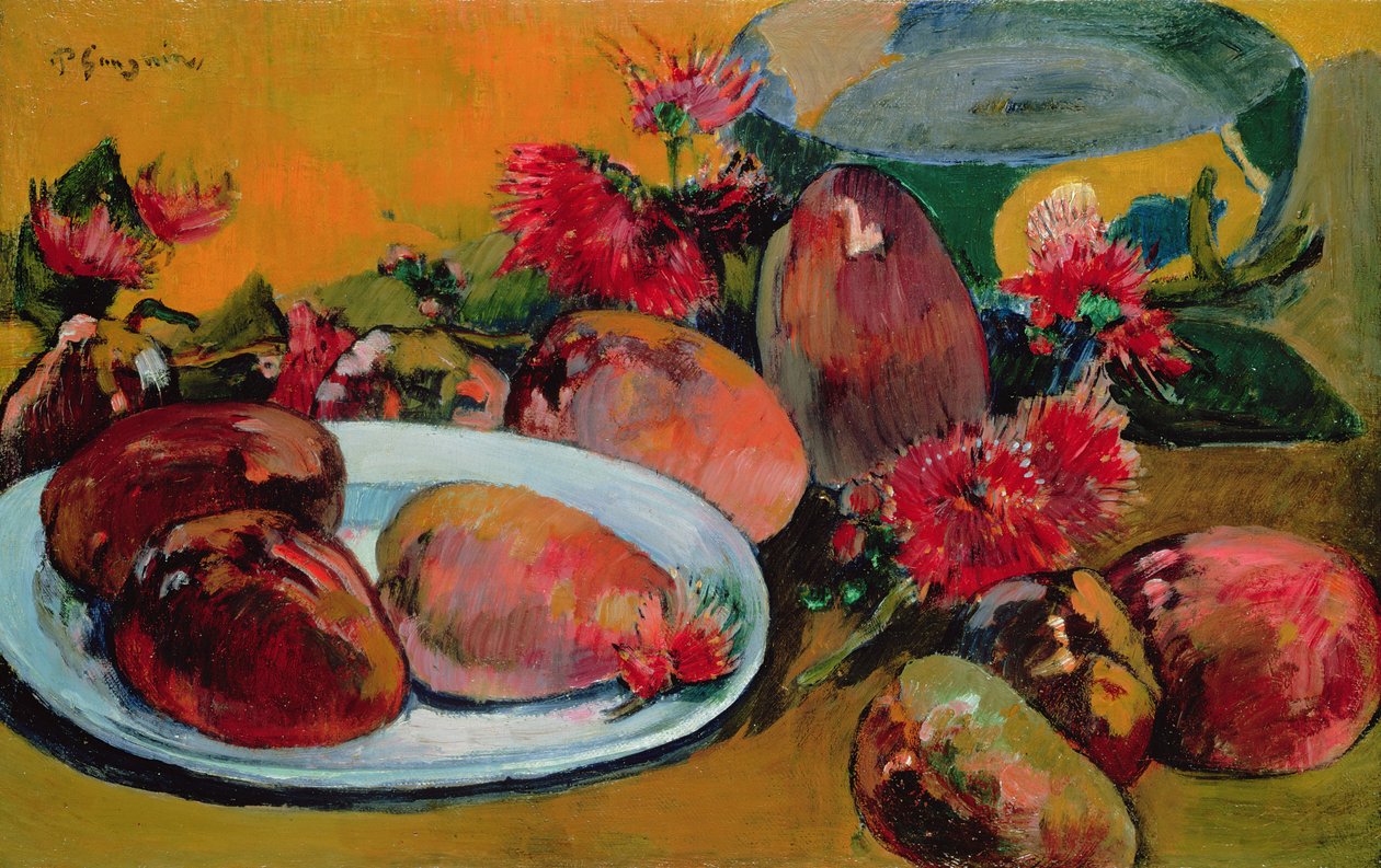 Csendélet mangókkal alkotó: Paul Gauguin
