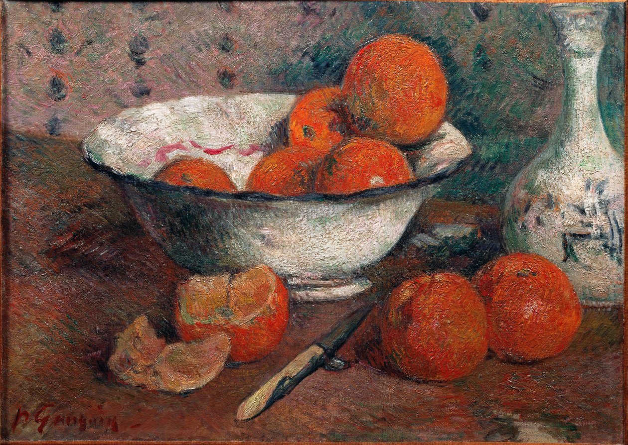 Csendélet narancsokkal alkotó: Paul Gauguin