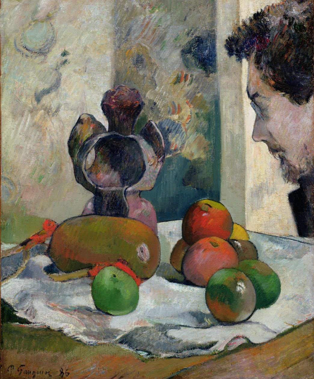 Csendélet Laval profiljával alkotó: Paul Gauguin
