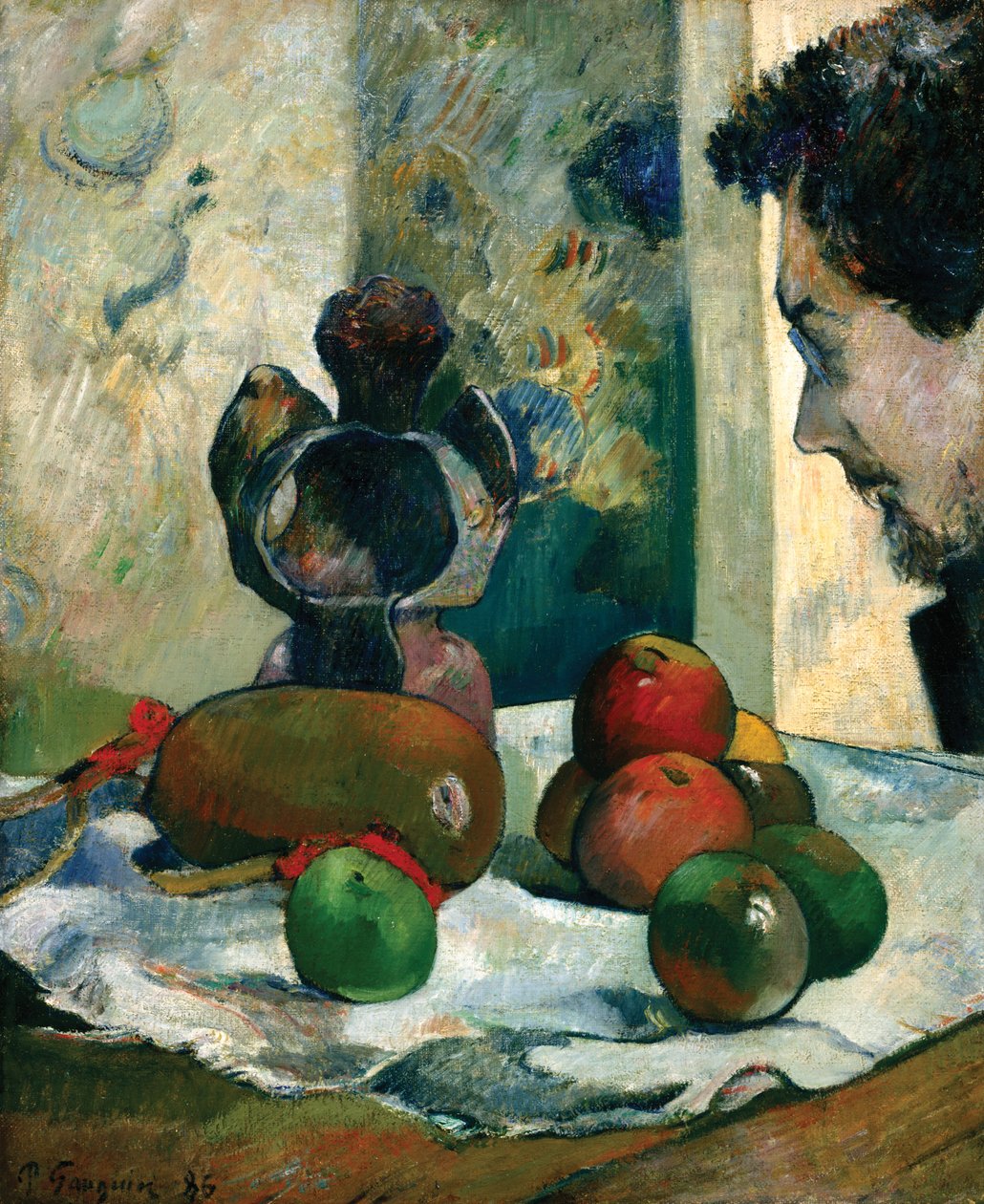 Csendélet Laval profiljával alkotó: Paul Gauguin