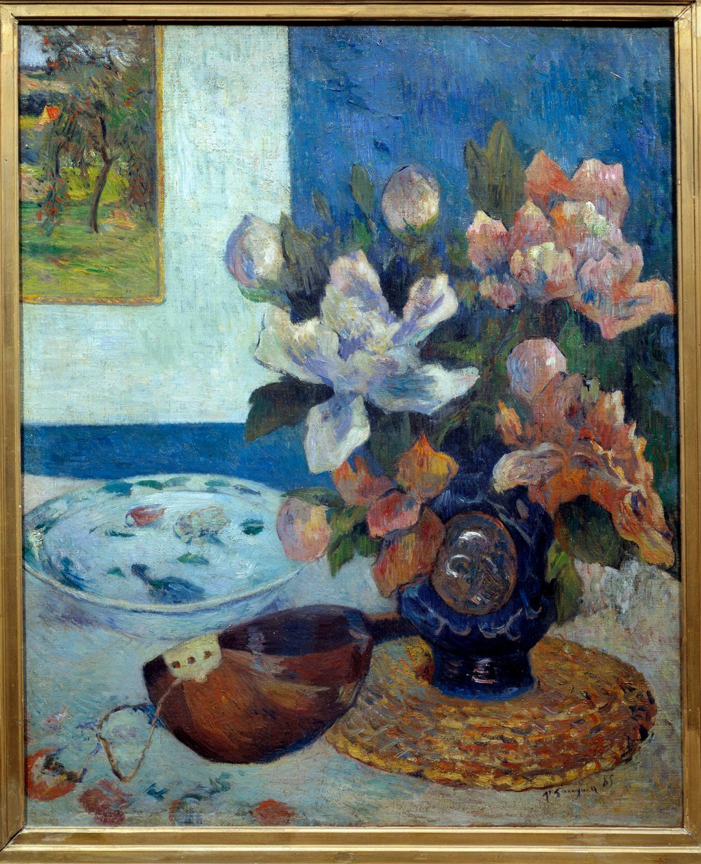 Csendélet a la mandolin Paul Gauguin (1848-1903) festménye 1885 V. 0,61 x 0,51 m Párizs, musee d