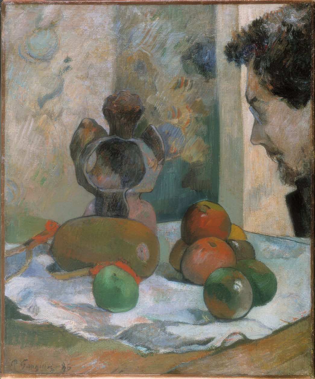 Csendélet Laval profiljával alkotó: Paul Gauguin