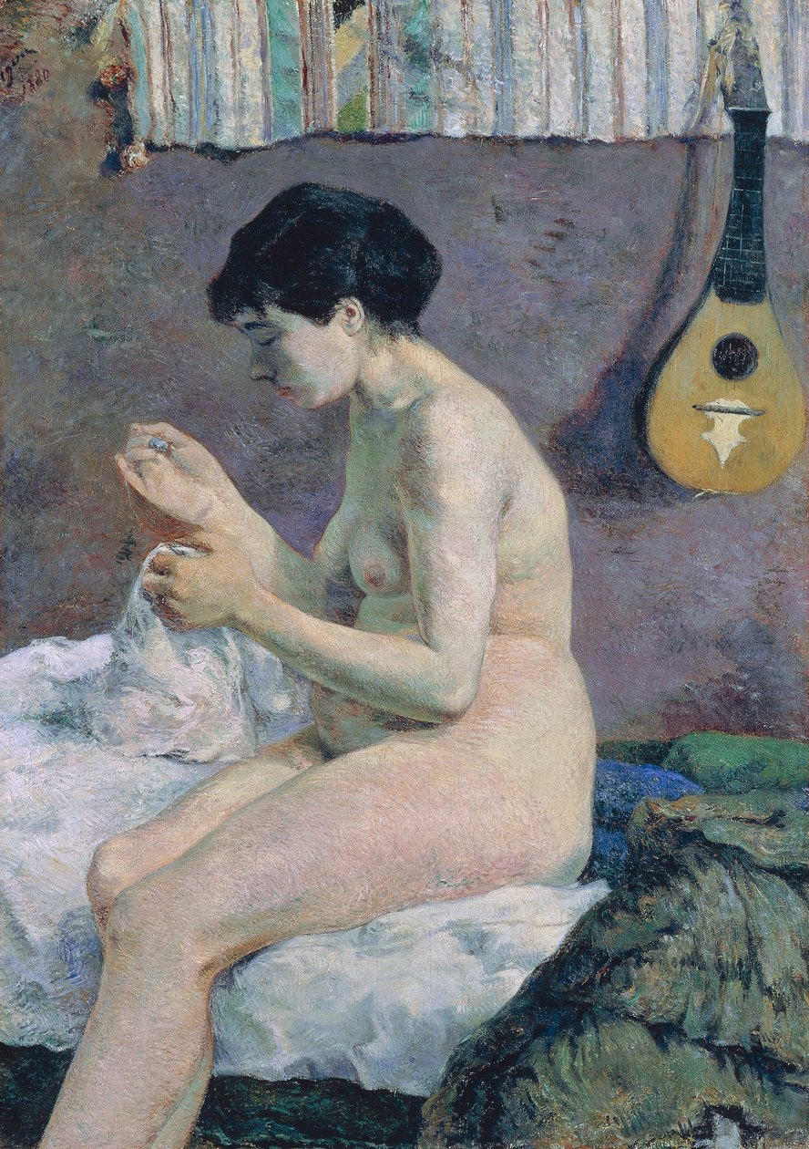 Tanulmány az aktról, Suzanne varrás alkotó: Paul Gauguin