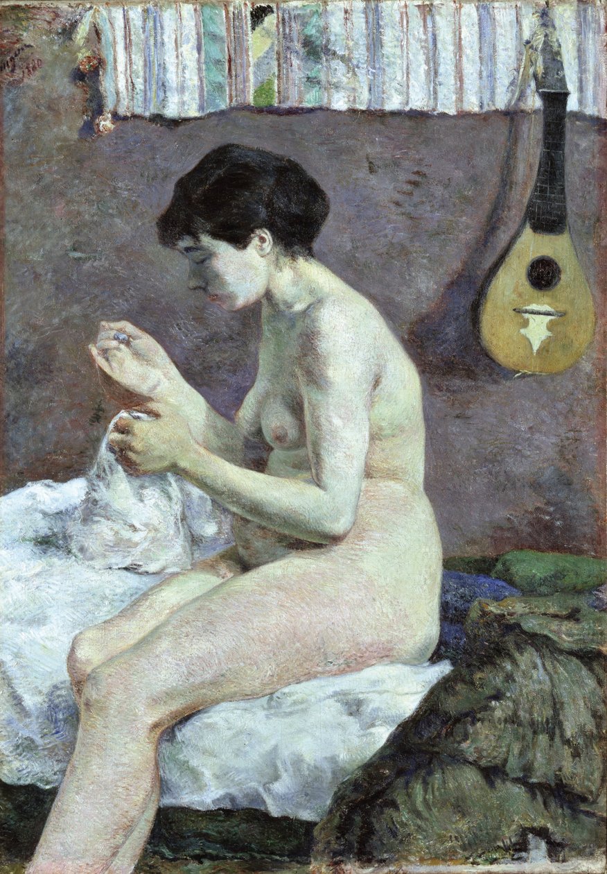Egy akt Suzanne varrásának tanulmányozása. alkotó: Paul Gauguin