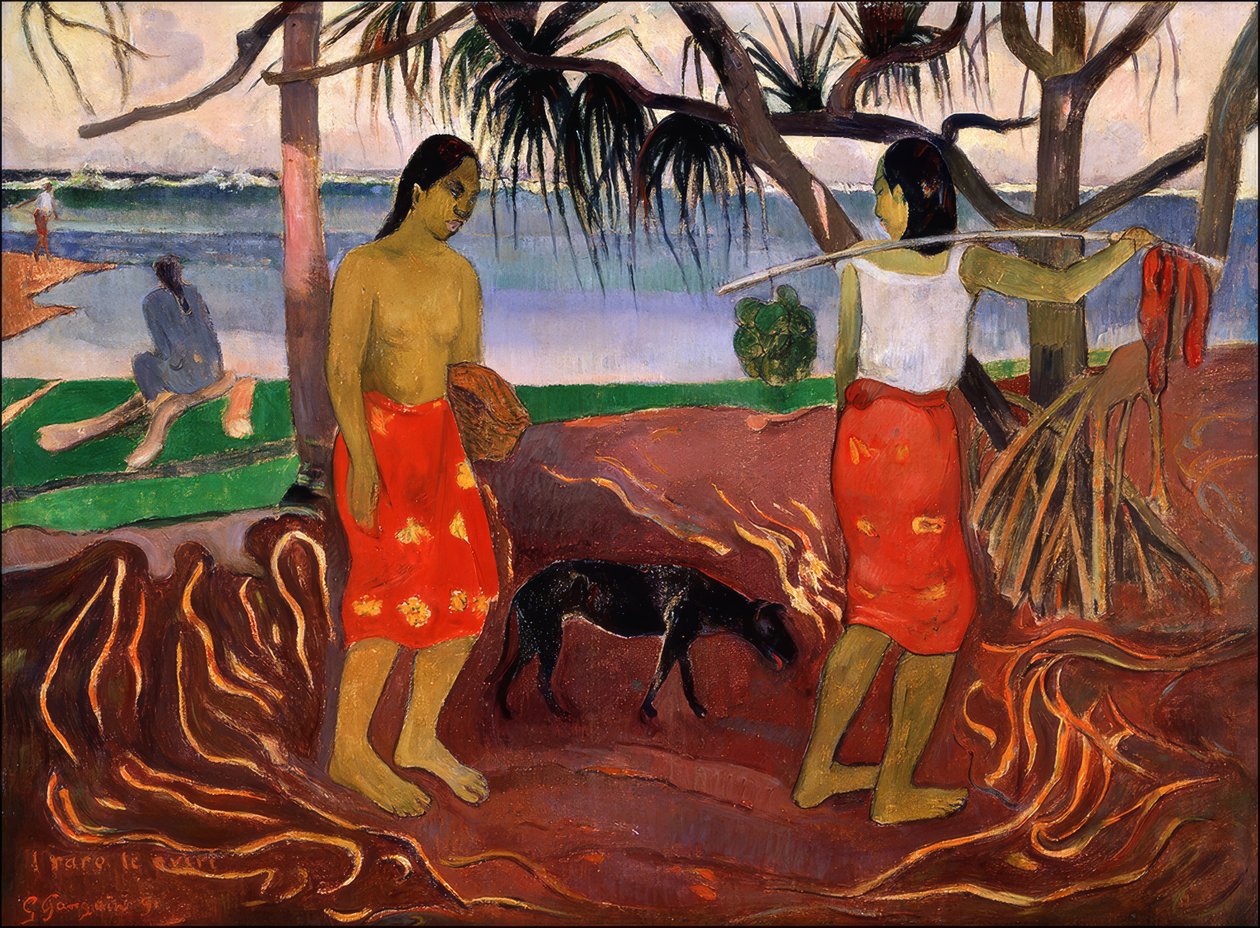 Tahiti: A Pandanus alatt, Paul Gauguin (1891) alkotó: Paul Gauguin