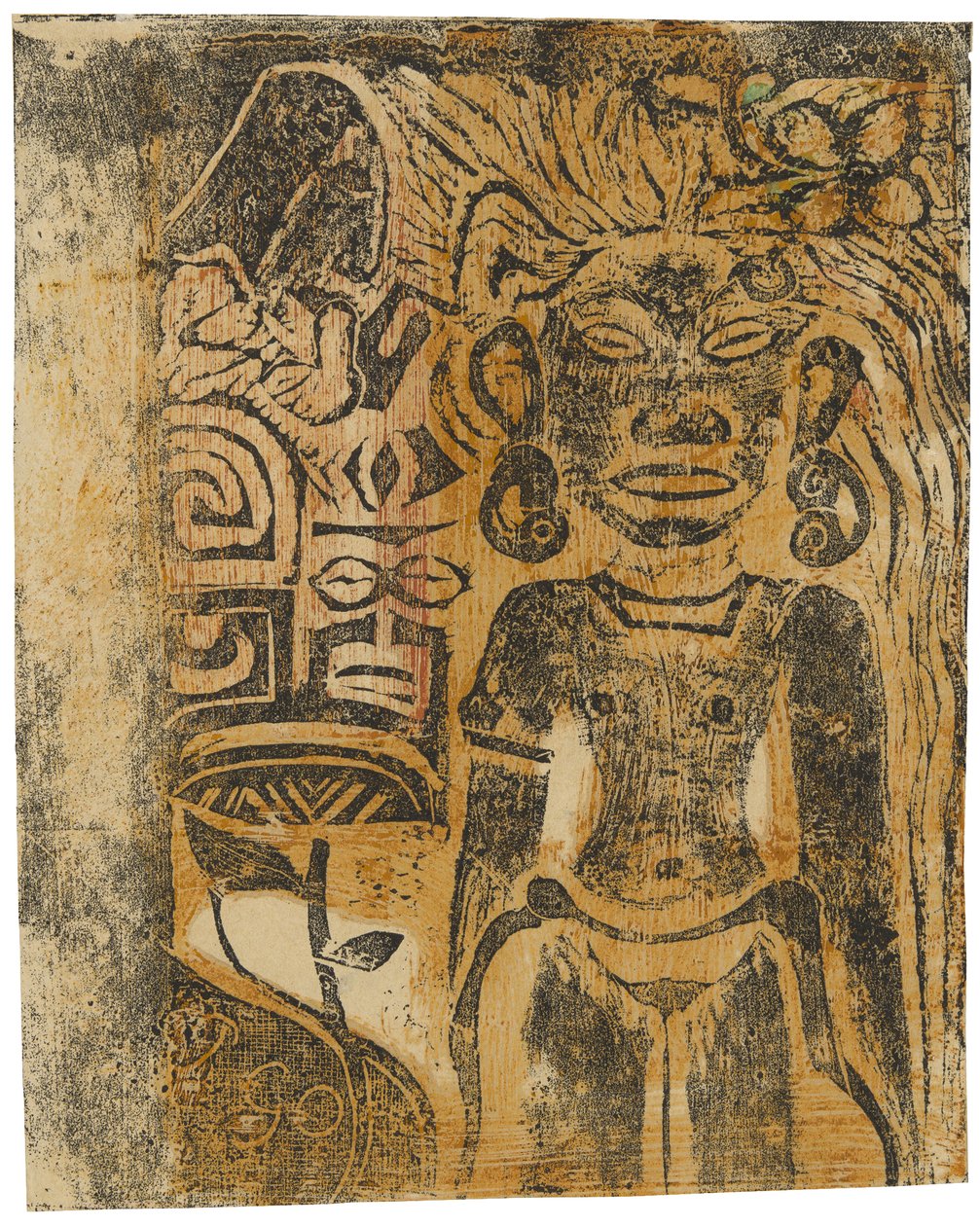 Tahiti bálvány, Hina istennő, 1894-95 alkotó: Paul Gauguin