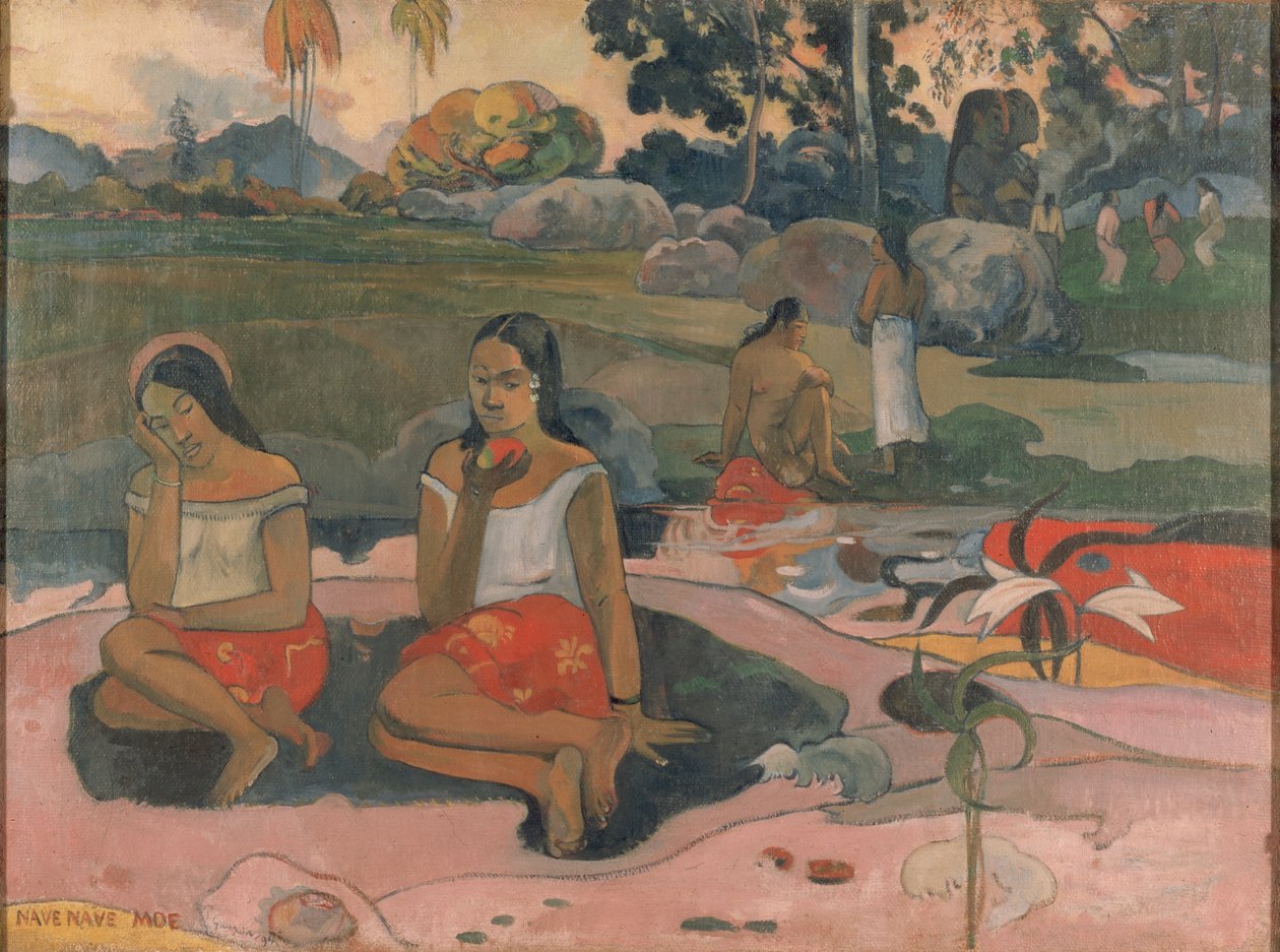Tahiti:  Nave nave moe Szent Tavasz: Édes álmok alkotó: Paul Gauguin