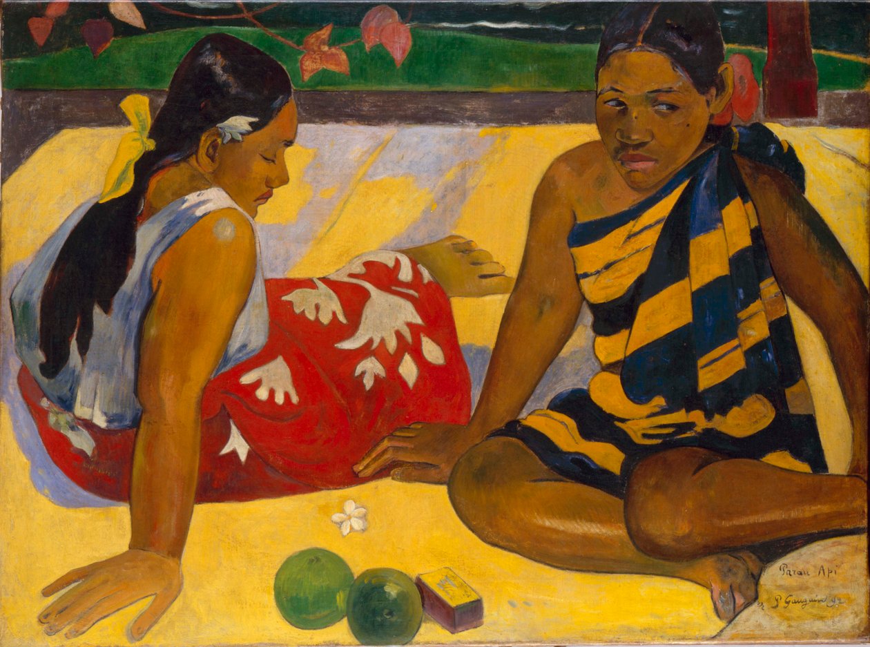 Tahiti:  Parau tűz Milyen hírek alkotó: Paul Gauguin