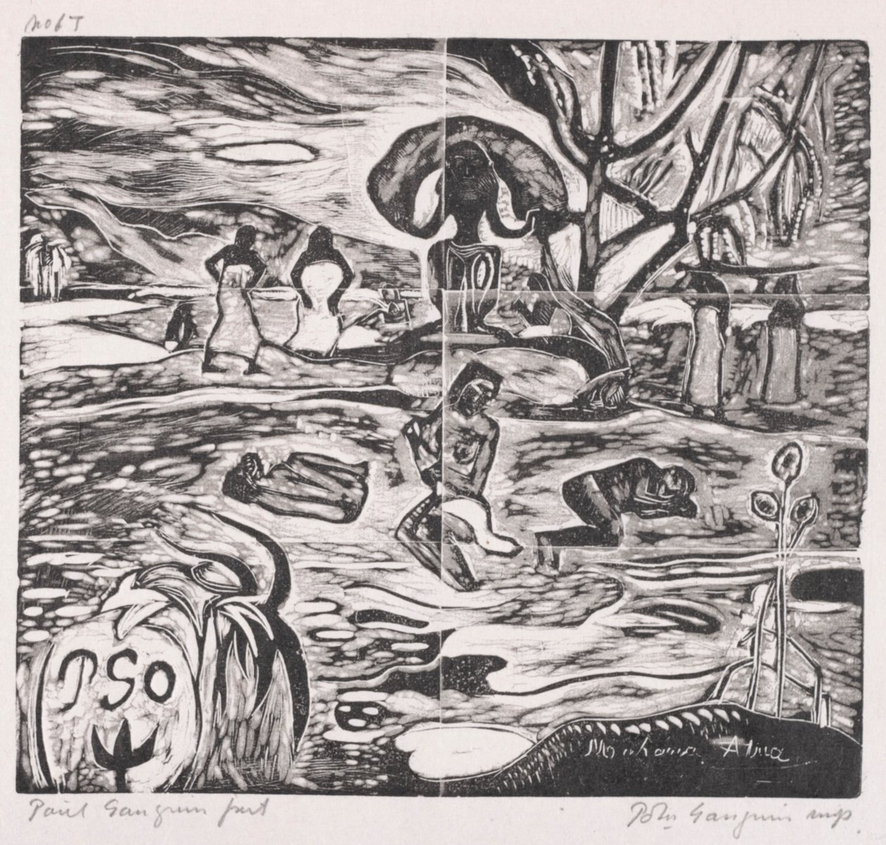 Tahiti sorozat: Istennek való felajánlások. alkotó: Paul Gauguin