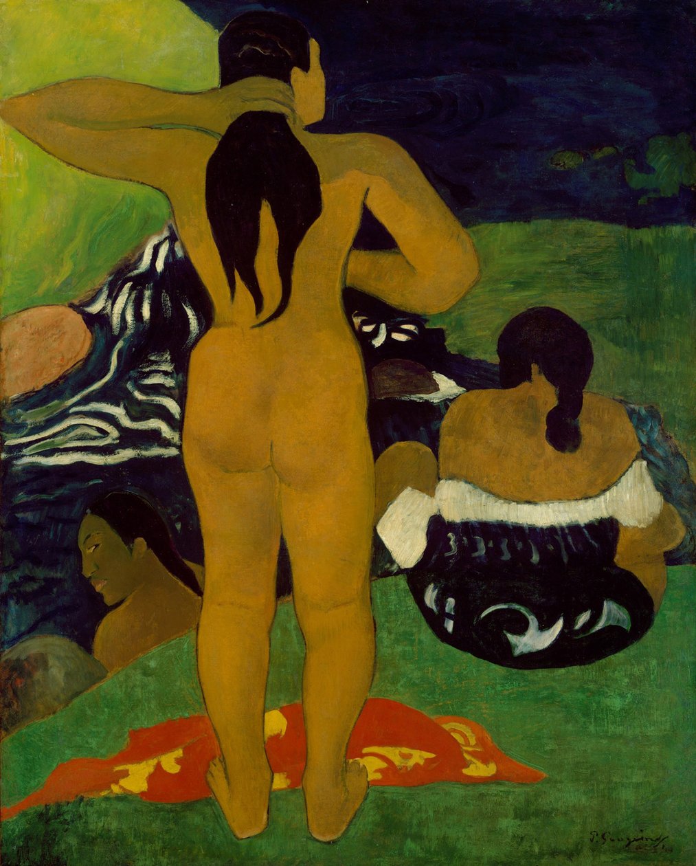 Tahiti nők fürdőzése alkotó: Paul Gauguin