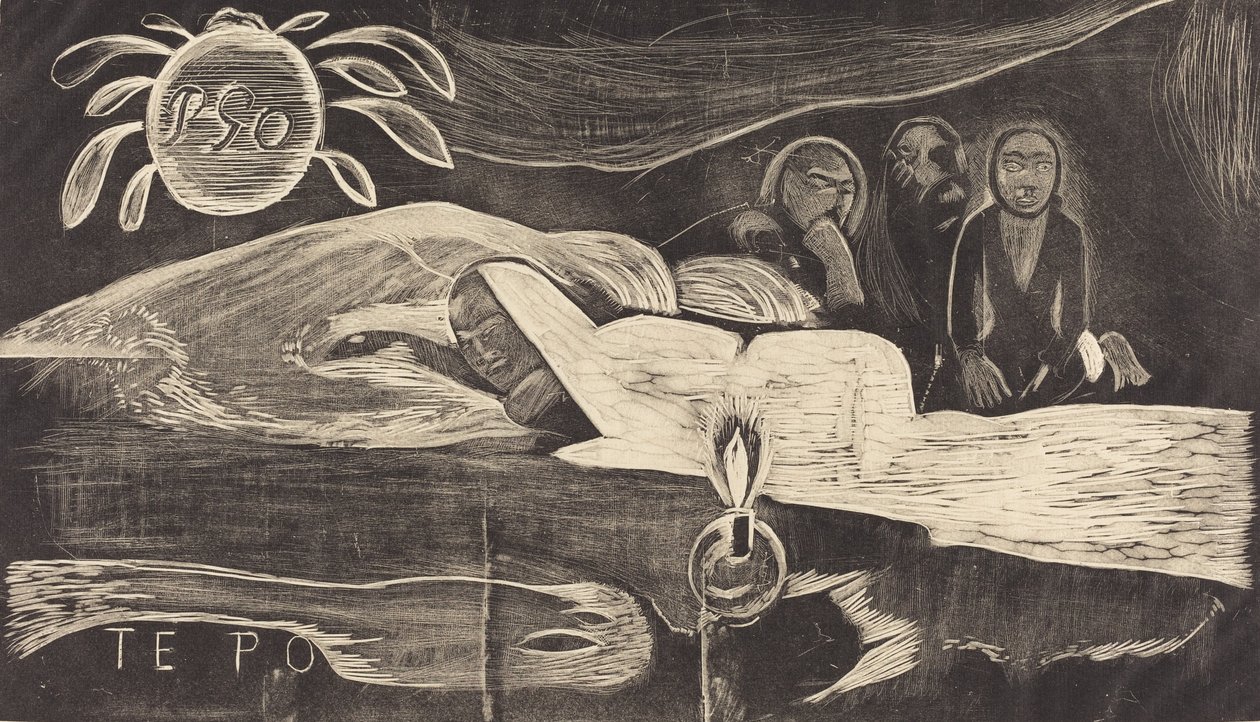 Te Po A hosszú éjszaka, 18941895. alkotó: Paul Gauguin