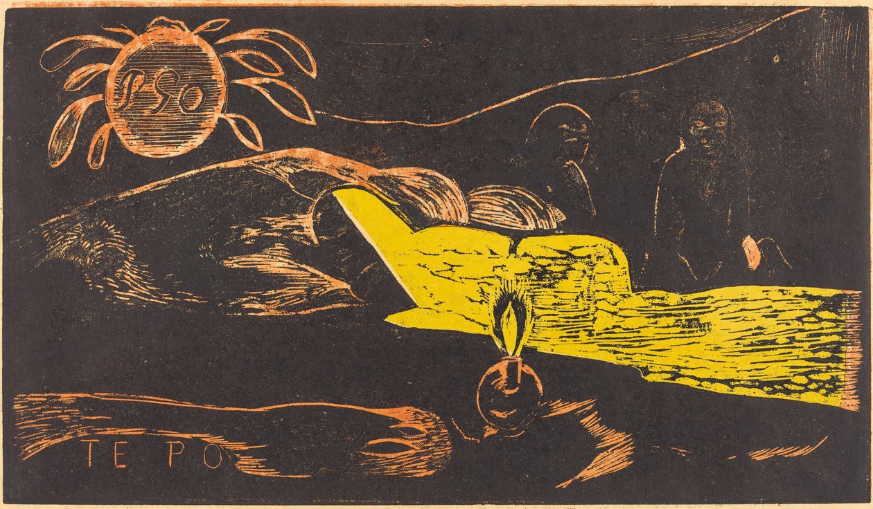 Te Po A hosszú éjszaka, 18941895. alkotó: Paul Gauguin