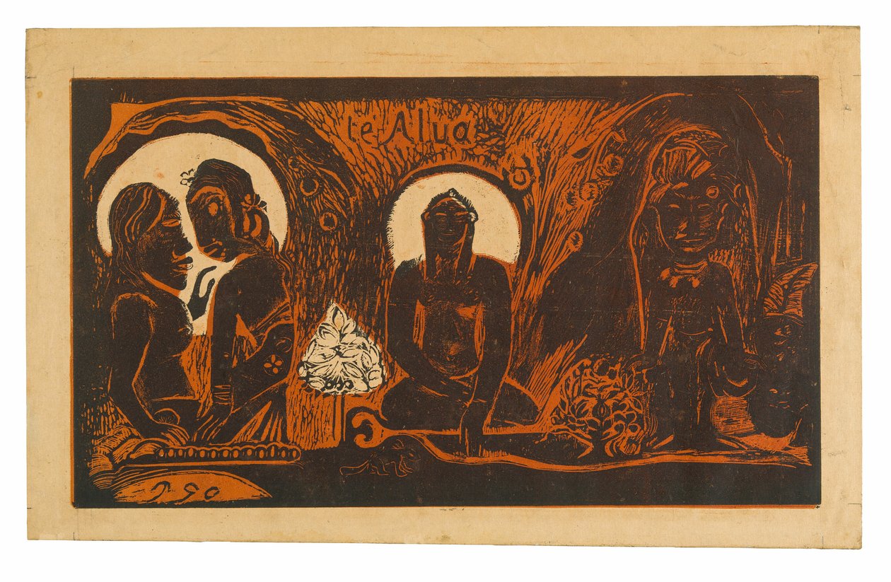 Te atua (Az Isten), a Noa Noa szvitből alkotó: Paul Gauguin