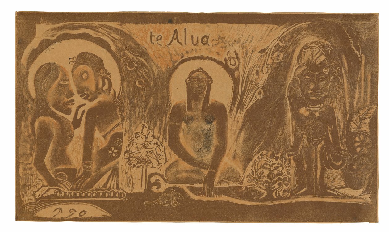 Te atua (Az Isten), a Noa Noa szvitből alkotó: Paul Gauguin