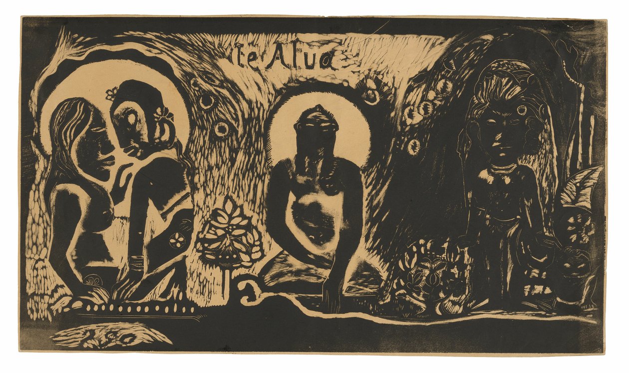 Te atua (Az Isten), a Noa Noa szvitből alkotó: Paul Gauguin