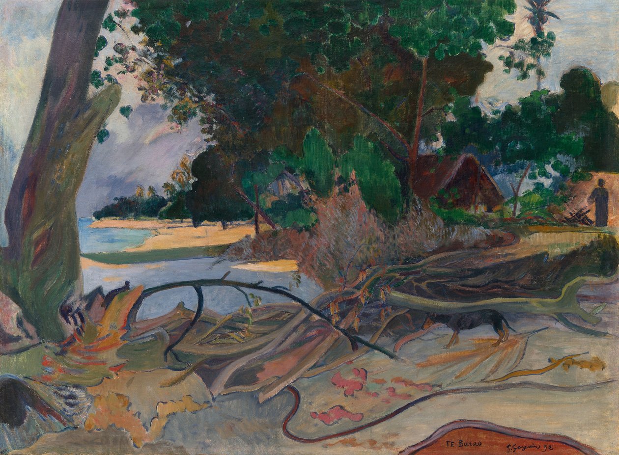 Te burao (a hibiszkuszfa) alkotó: Paul Gauguin