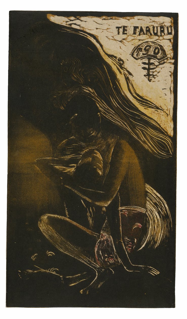 Te faruru (Here We Make Love), a Noa Noa szvitből alkotó: Paul Gauguin