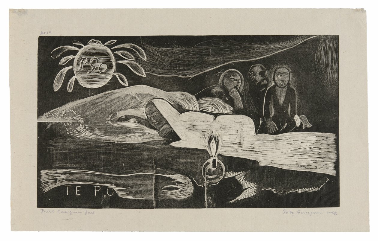 Te po (Az éjszaka), a Noa Noa szvitből alkotó: Paul Gauguin