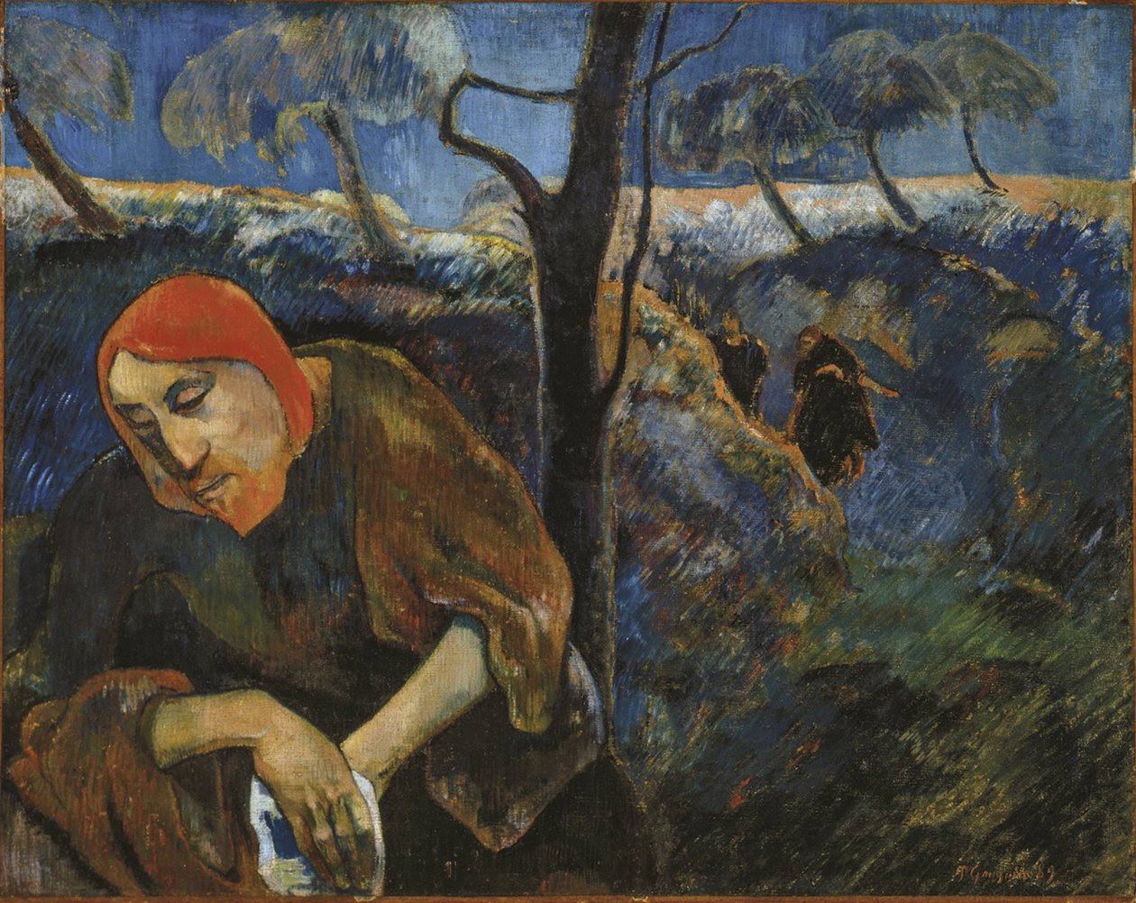 Az agónia a kertben Krisztus a Gecsemáné kertben, 1889. alkotó: Paul Gauguin