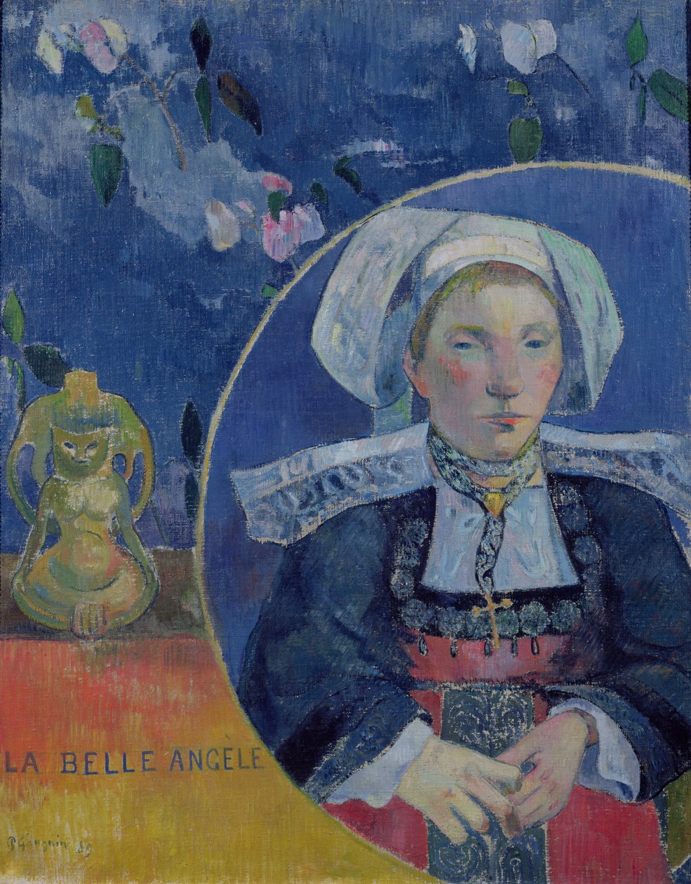 A gyönyörű angyal (Madame Angele Satre, a Pont-Aven fogadós) alkotó: Paul Gauguin