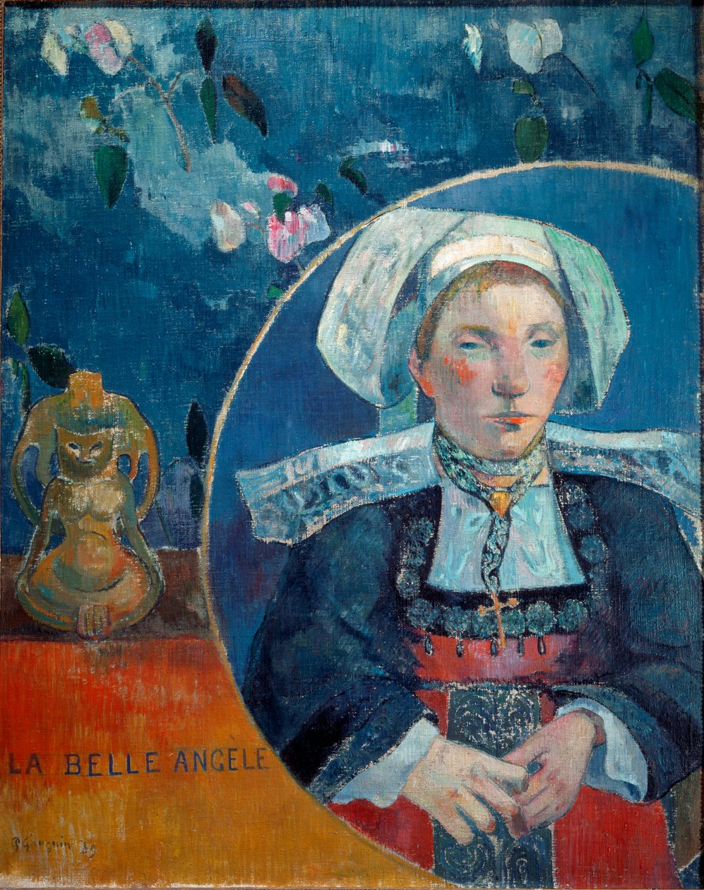 The Beautiful Angele (Olaj, vászon alkotó: Paul Gauguin