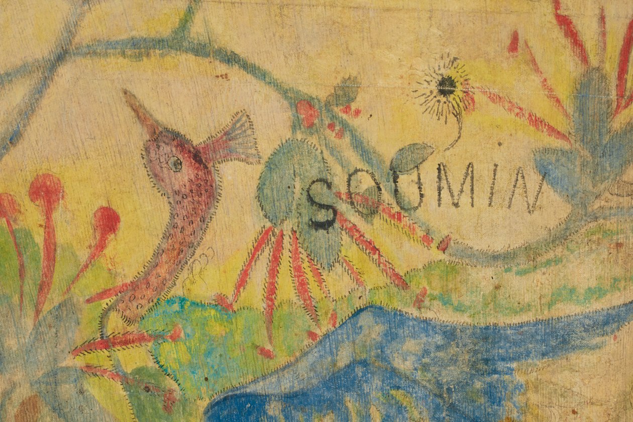 A kék íbisz, részlet, 1892 alkotó: Paul Gauguin