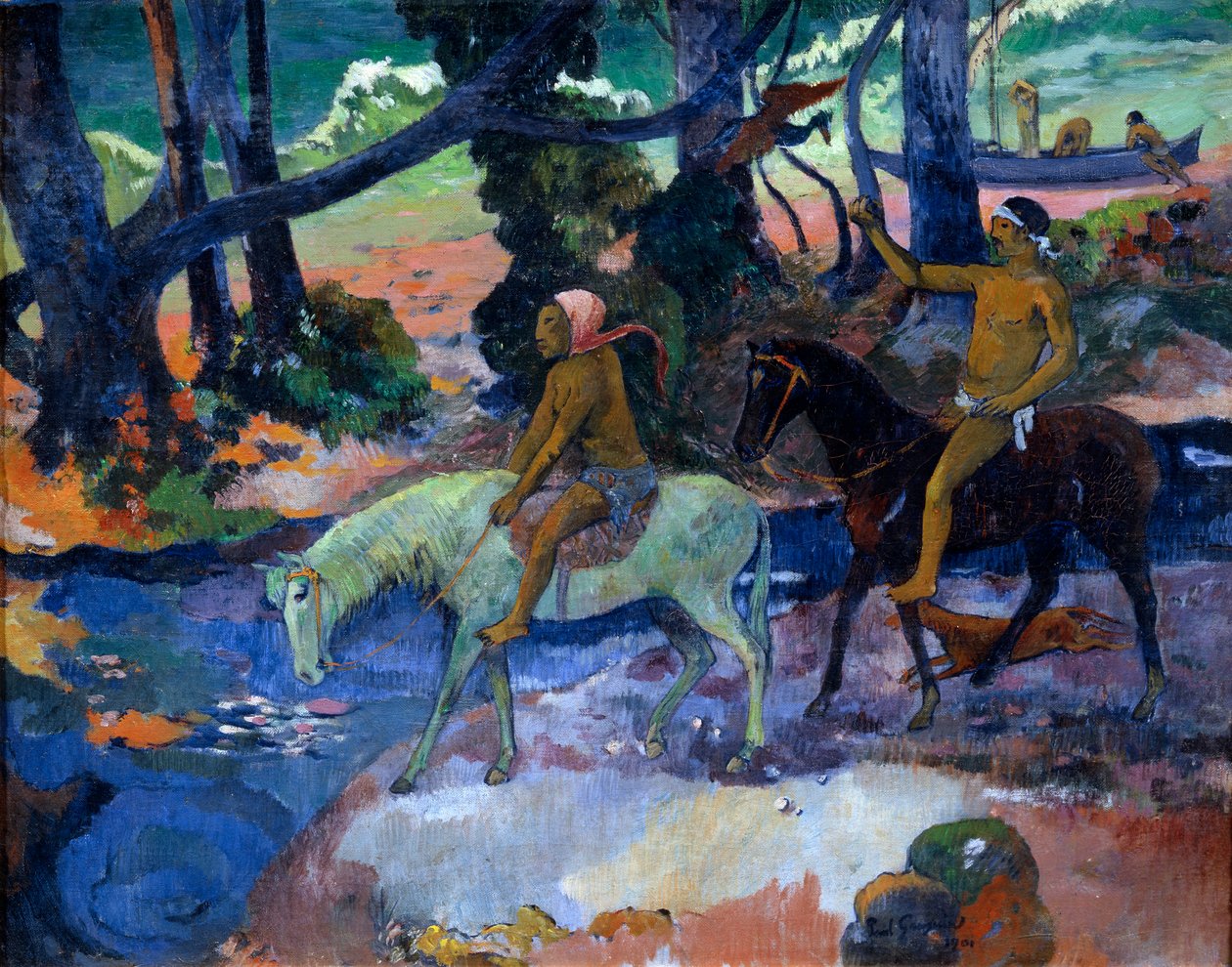 A Ford The Flight, 1901. alkotó: Paul Gauguin