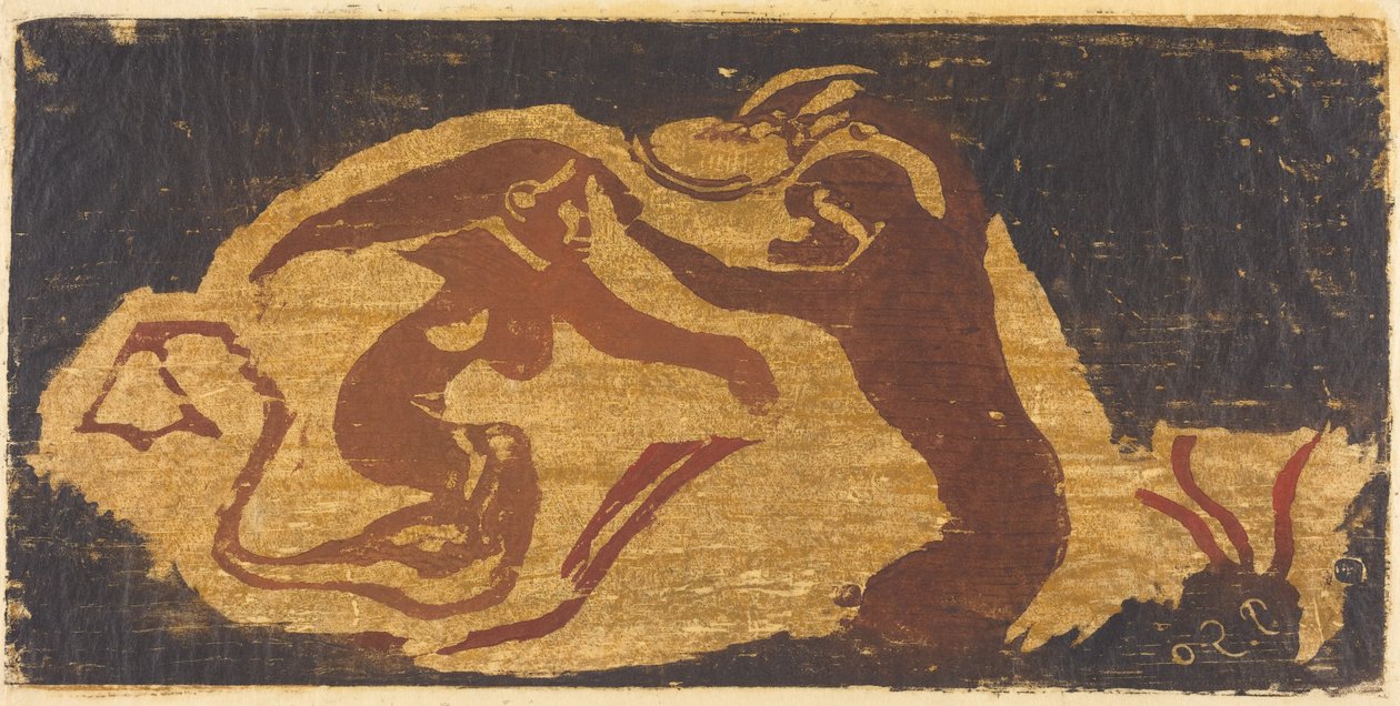Die Meerjungfrau und der Affe alkotó: Paul Gauguin