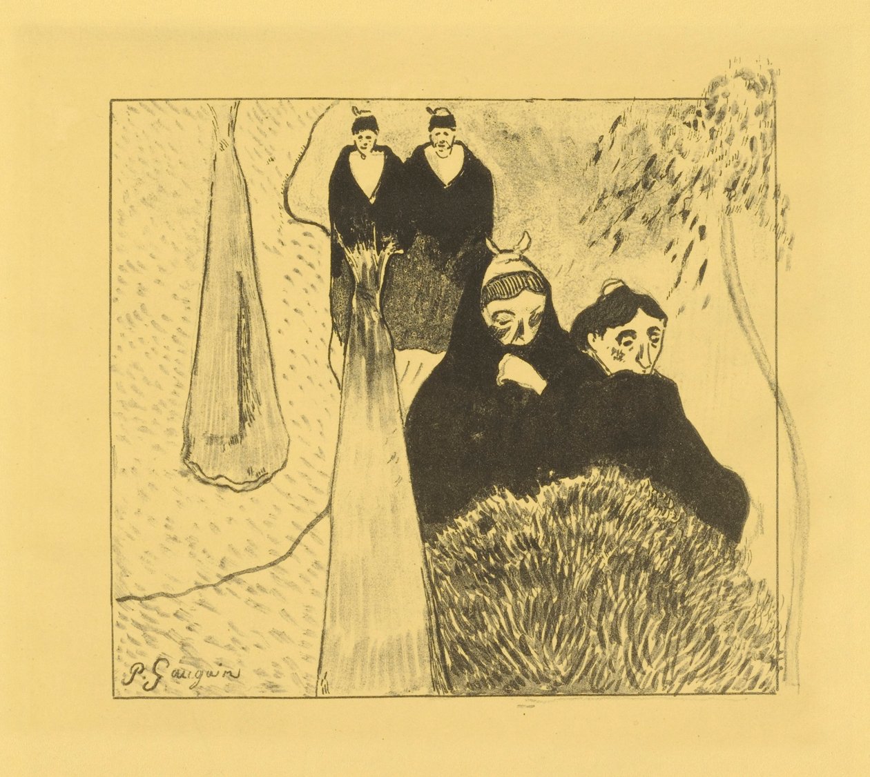 Az arles-i öregasszonyok alkotó: Paul Gauguin