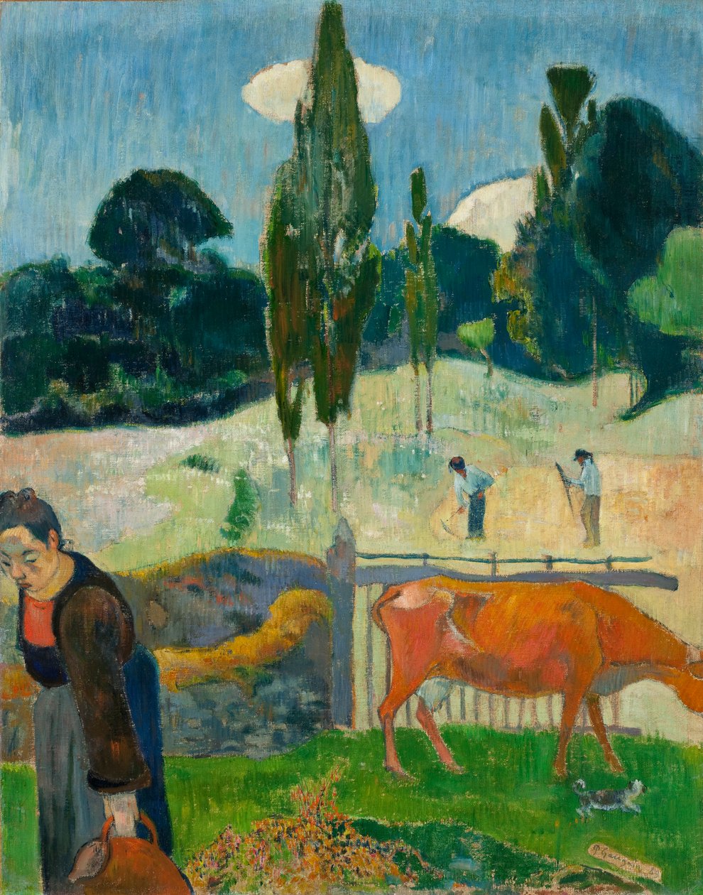 A vörös tehén, 1889 alkotó: Paul Gauguin