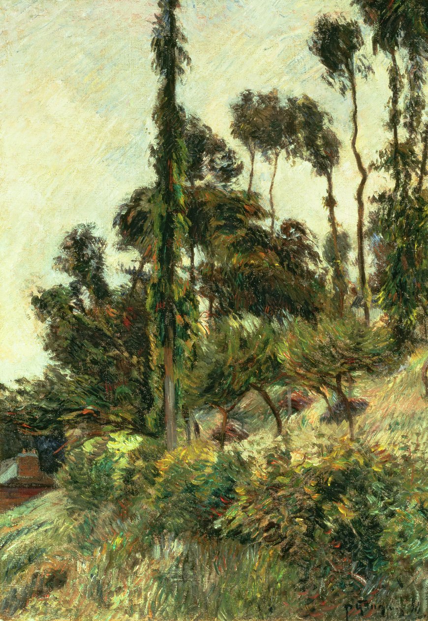 A domboldal, 1884 alkotó: Paul Gauguin