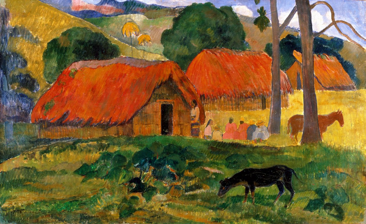 A három kunyhó, Tahiti alkotó: Paul Gauguin