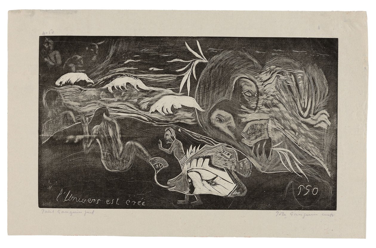 The Universe Is Being Created), a Noa Noa Suite-ból alkotó: Paul Gauguin