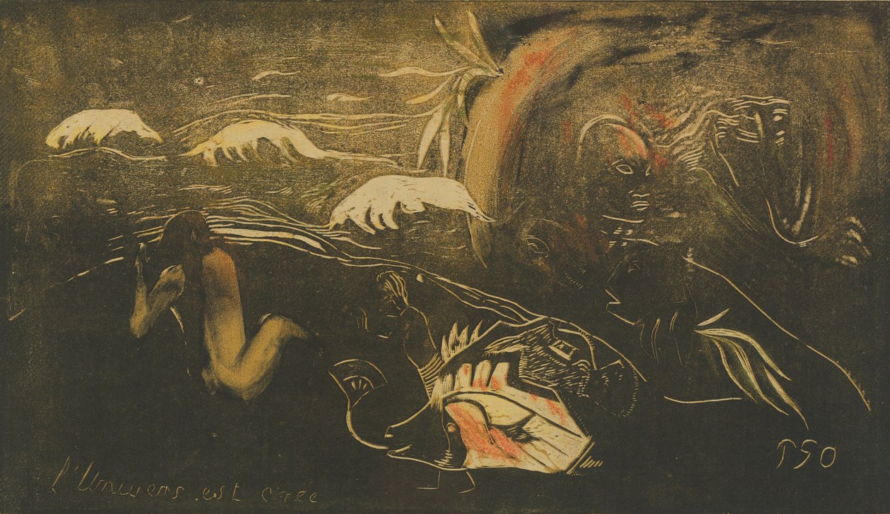 Az Univerzum létrejön Az Univerzum létrejön, c. 1894. alkotó: Paul Gauguin
