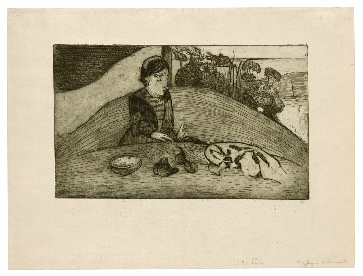 A nő fügével alkotó: Paul Gauguin